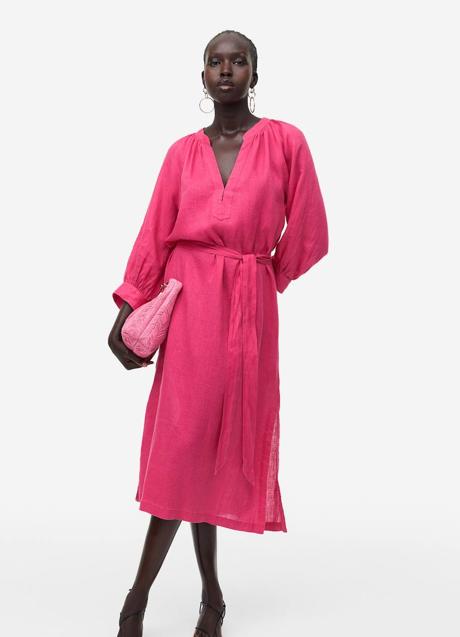 Imagen - Vestido de lino con cinturón