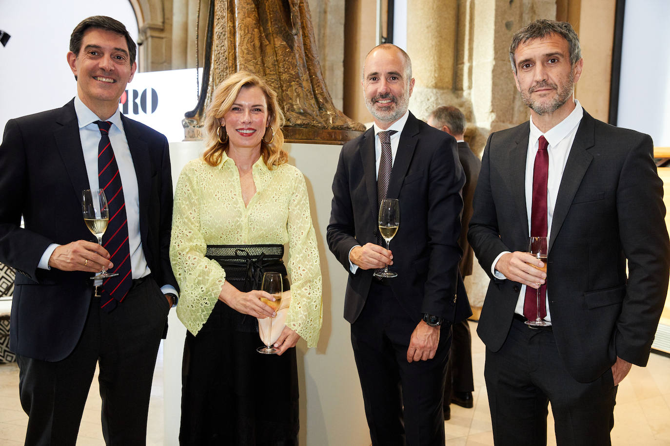 Íñigo Argaya, director general de Negocio Editorial; Mar Cohnen, directora de XL Semanal; Íñigo Iribarnegaray, director general de Nuevos Negocios; y Fernando Belzunce, director general editorial.