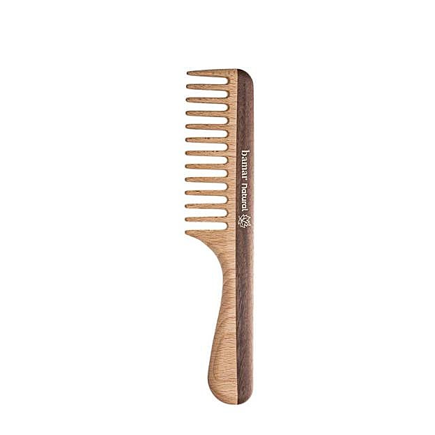 Peine de púas anchas con madera de fresno de Bamar. Precio: 12,35 euros