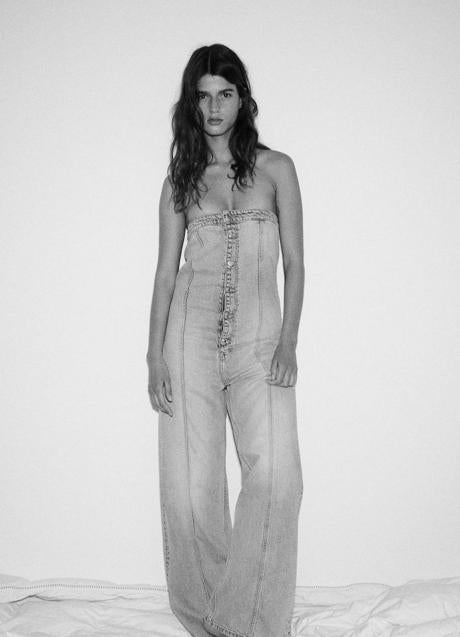 Imagen - Mono denim palabra de honor