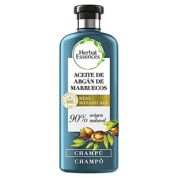 Champú de aceite de argán de Marruecos Bio renew de Herbal Essences.