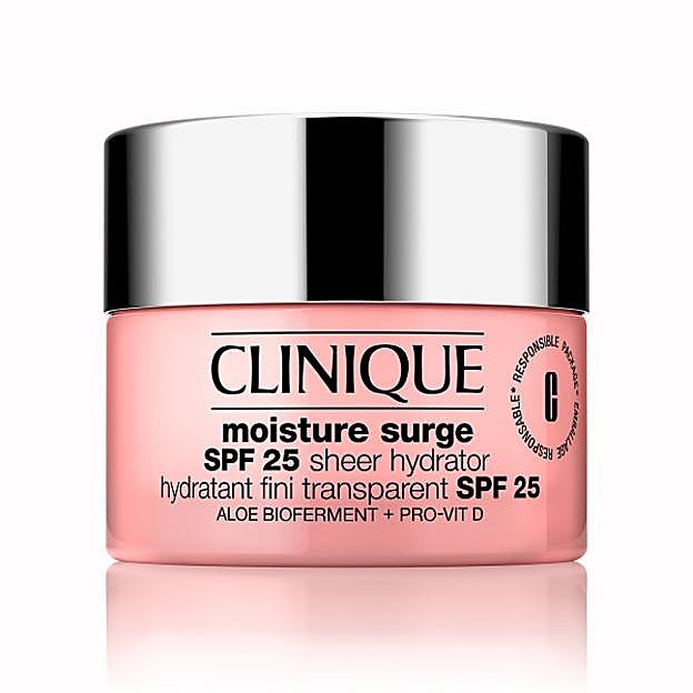 Moisture Surge con SPF25 de Clinique.