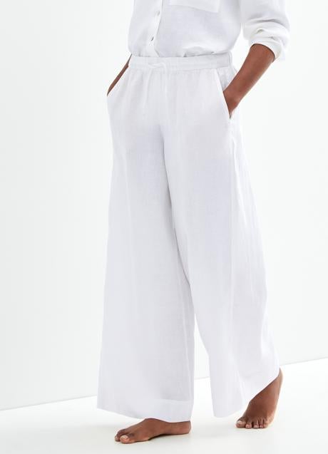 Imagen - Pantalón ancho de lino de Oysho, 39,99 euros.