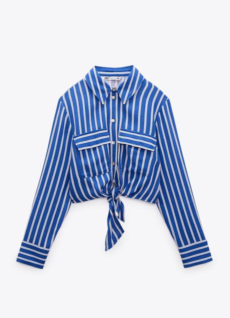 Imagen - Camisa cropped nudo de Zara.