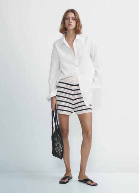 Imagen - Shorts con estampado de rayas