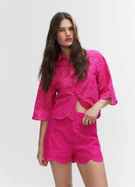 Imagen - Shorts bordados en fucsia