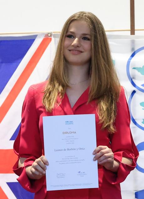 Imagen - La Princesa Leonor en su acto de graduación. Fuente: Casa Real/Limited Pictures. 