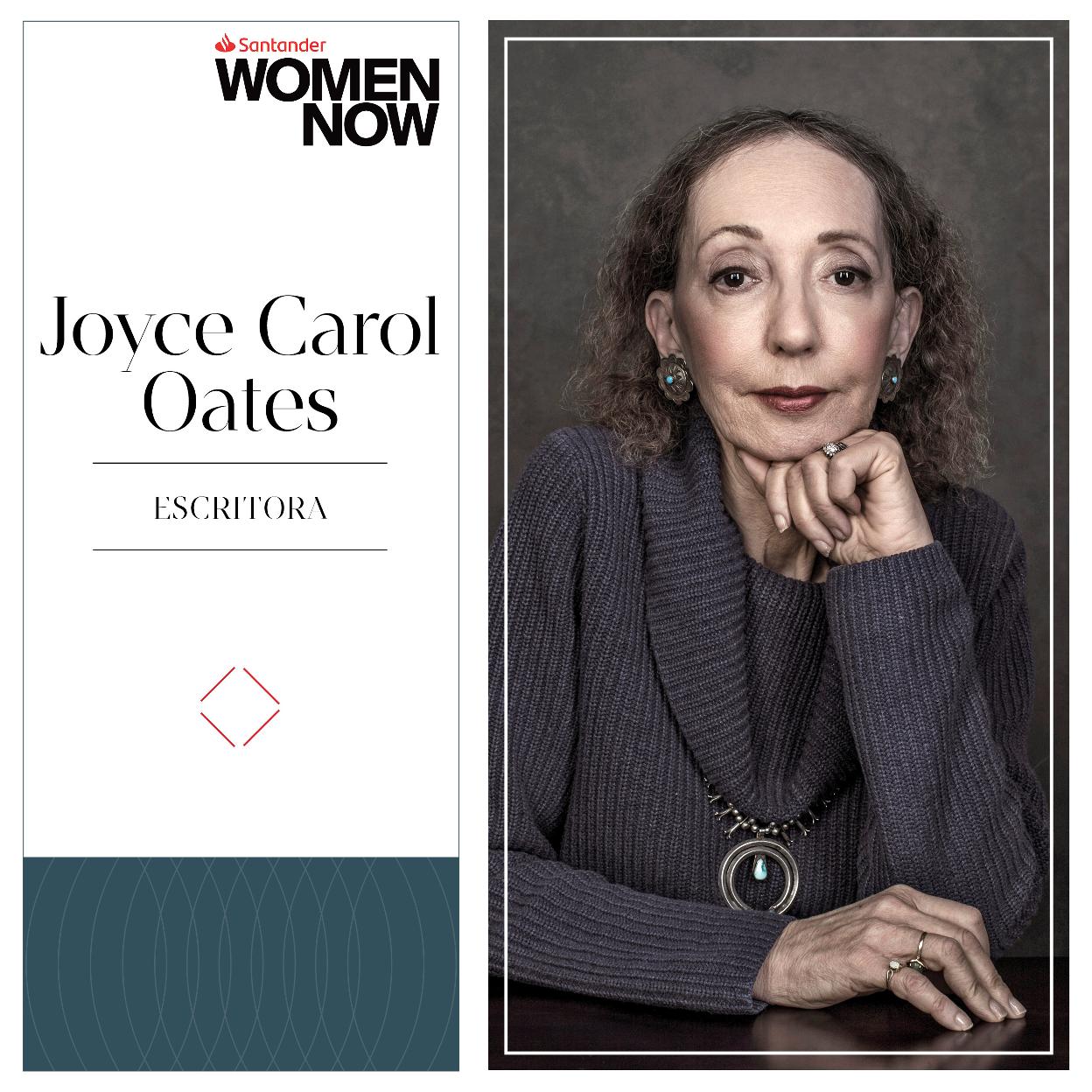 Joyce Carol Oates participará en Santander WomenNOW.