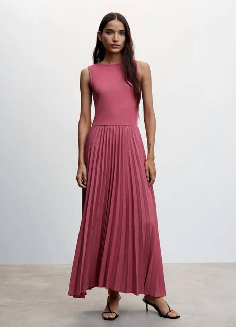 Imagen - Vestido plisado rosa