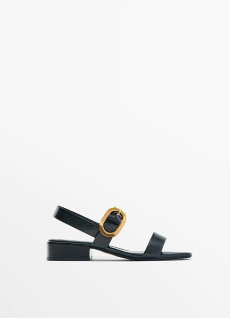Imagen - Sandalias negras de Massimo Dutti (89,95 euros)