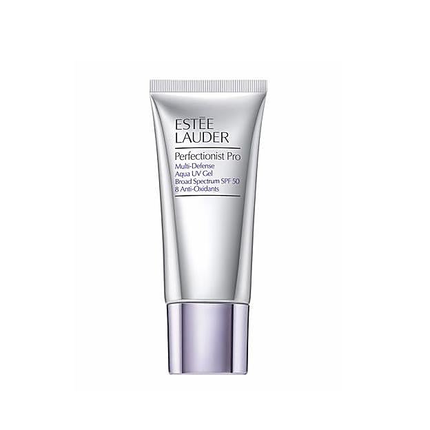 Protector solar Perfectionist Pro Multi Defense Aqua V Gel SPF50 de Estée Lauder.