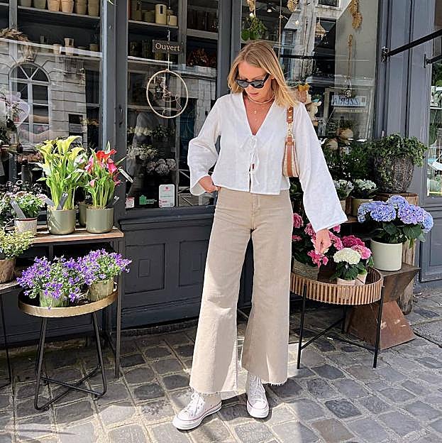 Blusas con cierre de lazada, el esencial de la temporada según las influencers