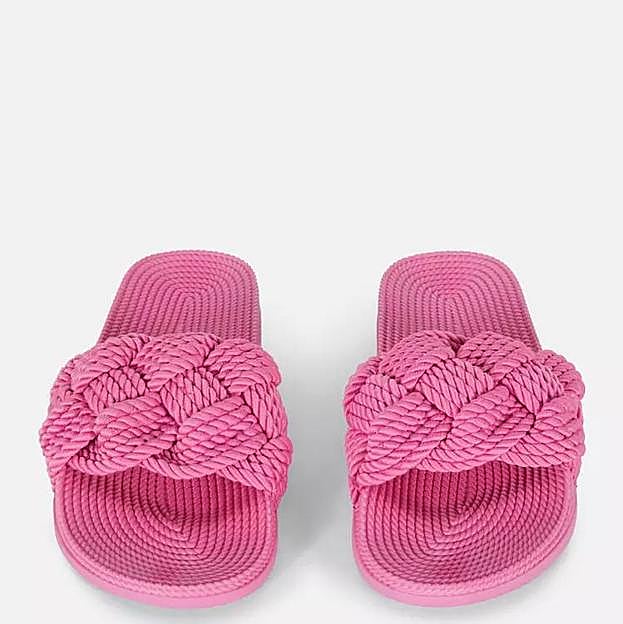 Sandalias de cuerdas en fucsia