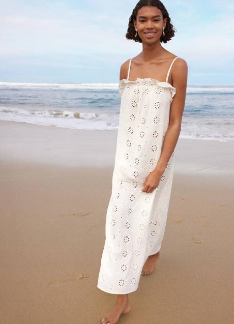 Imagen - Vestido blanco bordado