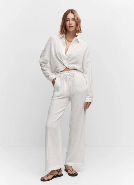 Imagen - Pantalón de lino blanco