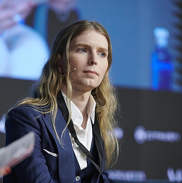 Chelsea Manning, en el congreso Santander WomenNOW en Madrid. 