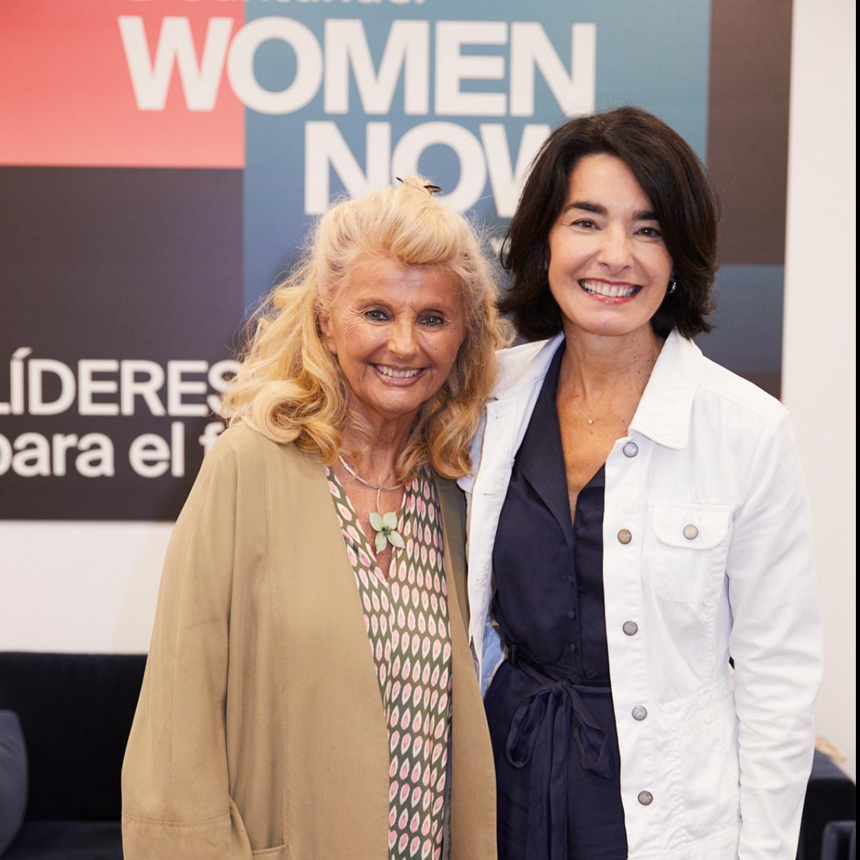 Isabel Tocino, vicepresidenta de Santander España y exministra de Medio Ambiente, y Carmen Ponce, directora de Relaciones Corporativas y Sostenibilidad de HEINEKEN España. 