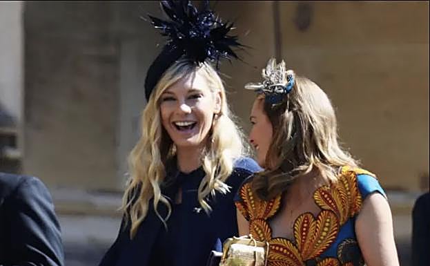 Chelsy Davy en la boda de su exnovio, el príncipe Harry.