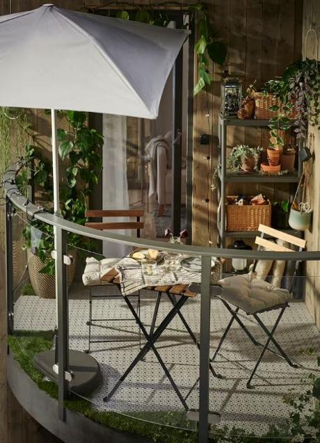Imagen - Conjunto de muebles de IKEA para terrazas pequeñas.