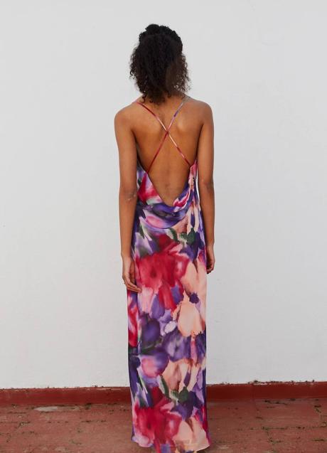 Imagen - Vestido estampado con espalda descubierta