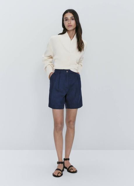 Imagen - Bermudas de lino efecto denim