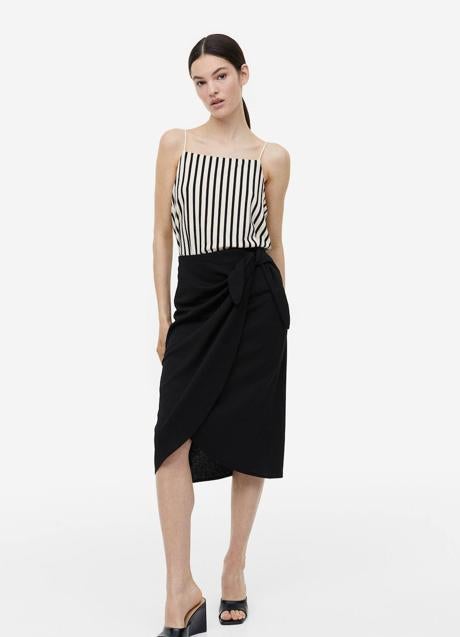 Imagen - Falda pareo color negro