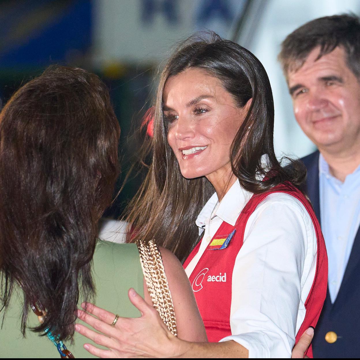 La reina Letizia en su llegada a Colombia.