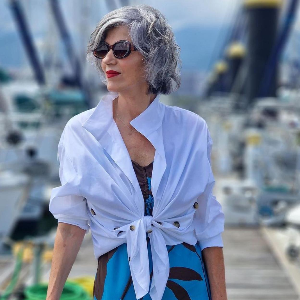 La influencer Carmen Gimeno con el vestido de El Corte Inglés.