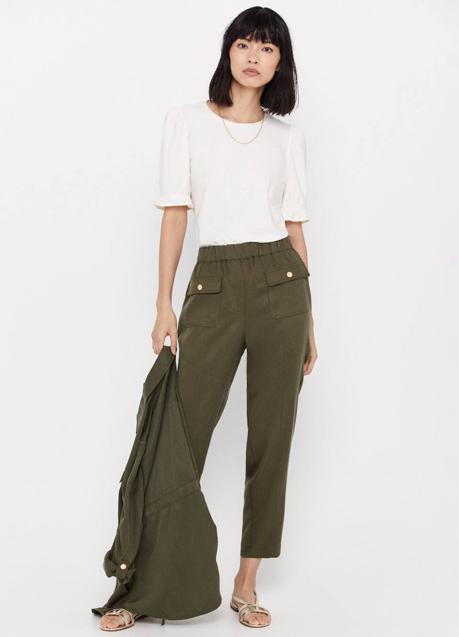 Imagen - Pantalones cargo tono khaki