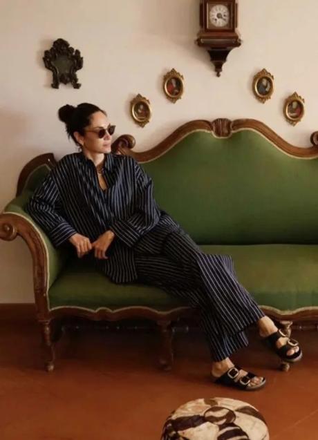 Imagen - Eugenia Silva con un conjunto monocroma. Fuente: @eusilva