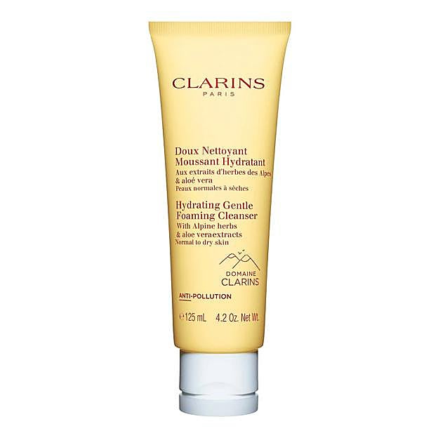 Limpiador Hydrating Gentle Foaming Cleanser de Clarins. Precio: 30,99 euros