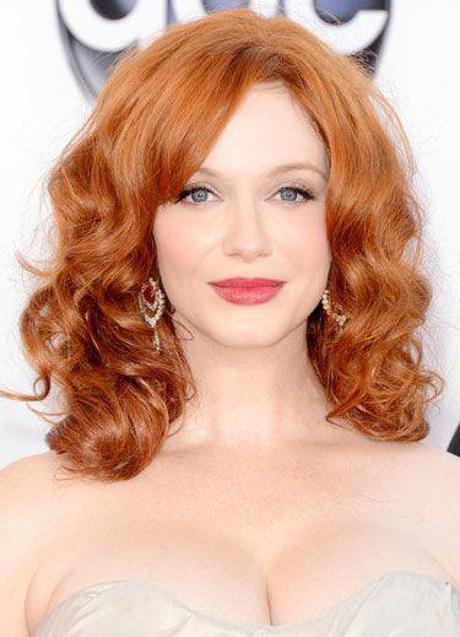 Imagen - Christina Hendricks con tinte de pelirroja rojizo