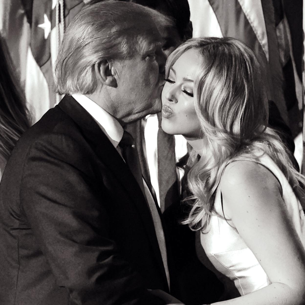Donald Trump con su hija, Tiffany.