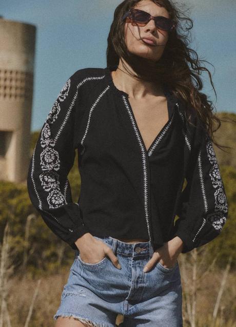 Imagen - Blusa boho con bordado