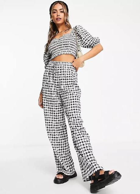 Imagen - Pantalón de vichy con detalles florales