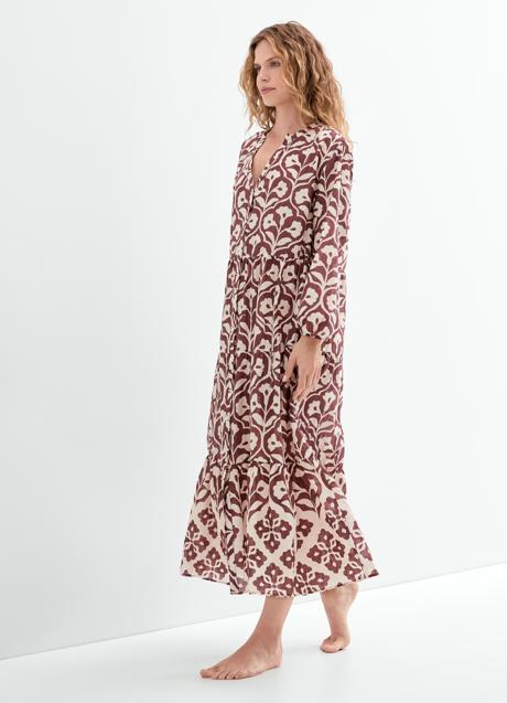 Imagen - Vestido túnica estampado de Oysho. Foto: Oysho.