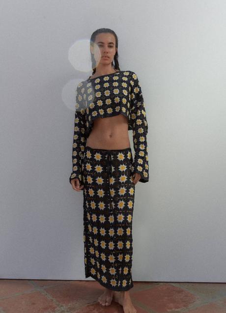 Imagen - Falda de crochet con flores