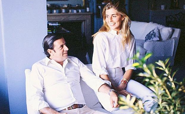 Fernando Falcó y Marta Chávarri, en los años felices de su matrimonio. 