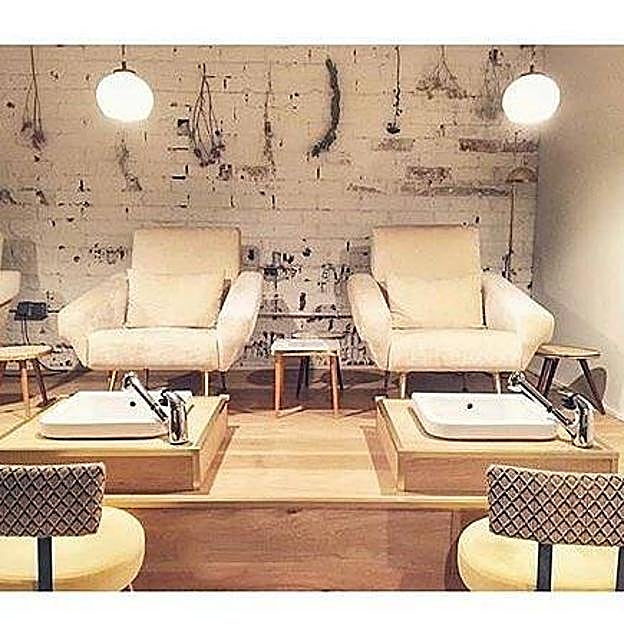 Espacio de pedicura en el salón Lima Creative Nails de Madrid