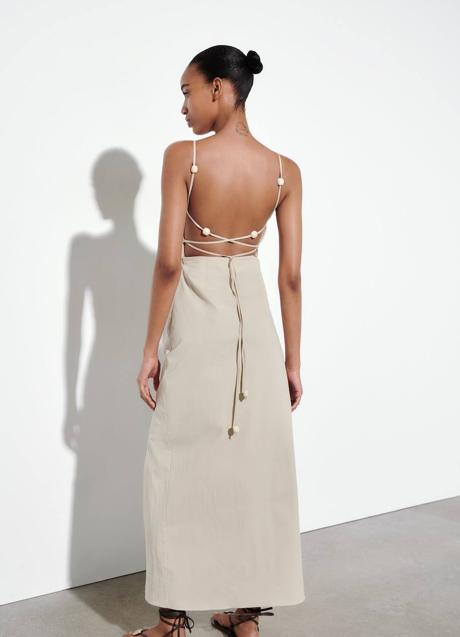Imagen - Vestido con espalda al aire y lazadas