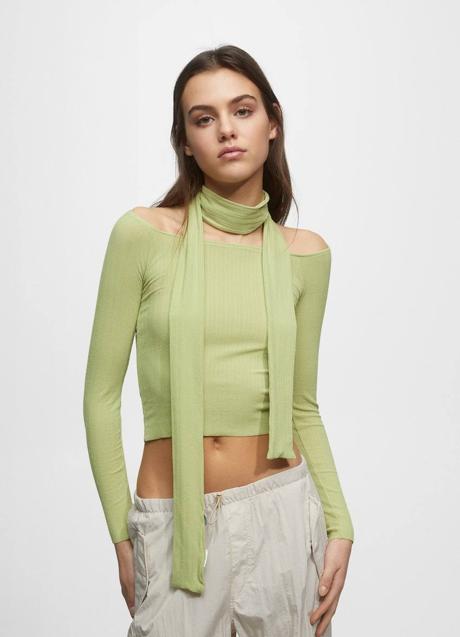 Imagen - Top con foulard a juego y manga larga