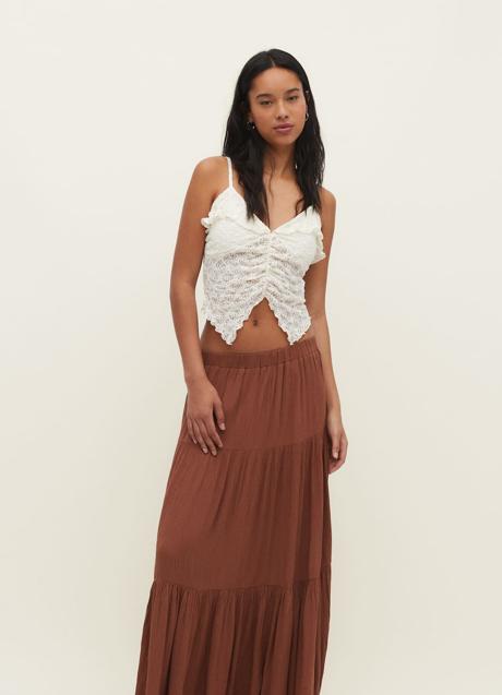 Imagen - Falda larga de Stradivarius (19,99 euros)