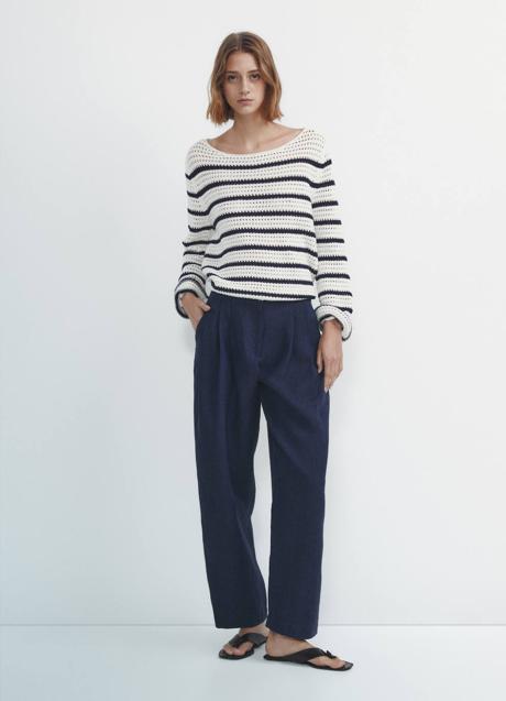 Imagen - Pantalón efecto denim con pinzas