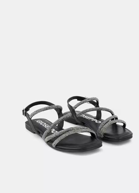 Imagen - Sandalias negras con brillo de Gioseppo. Foto: El Corte Inglés.