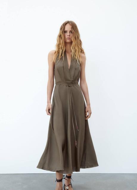 Imagen - Vestido halter khaki