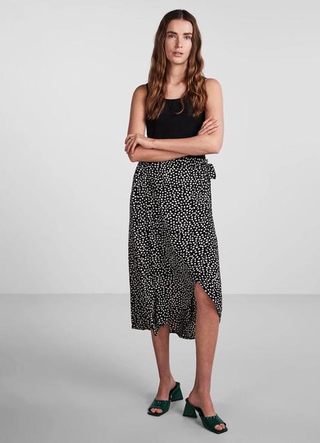 Imagen - Falda pareo con estampado de lunares