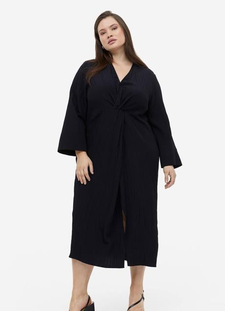 Imagen - Vestido midi ligero color negro