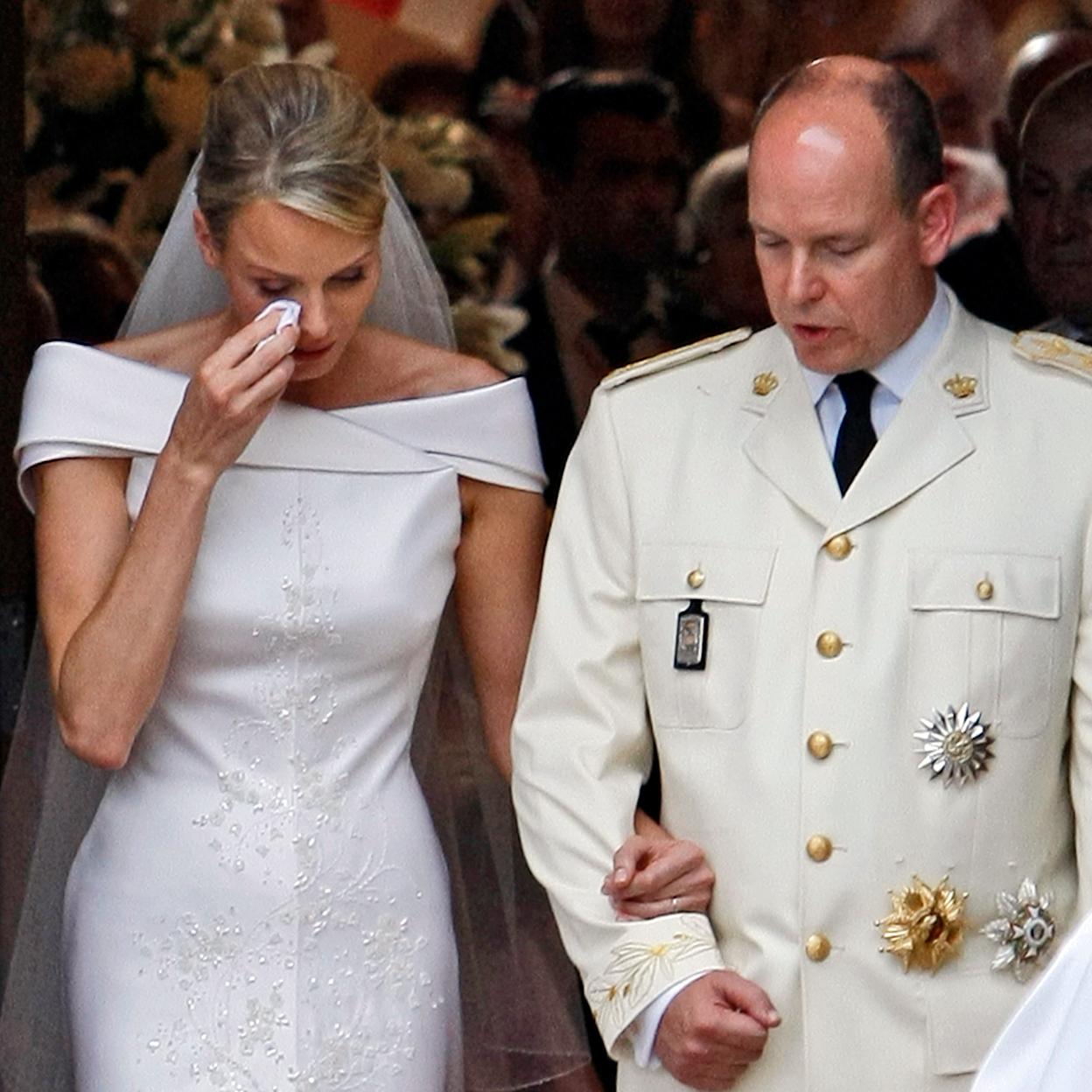 Charlène y Alberto de Mónaco en su boda