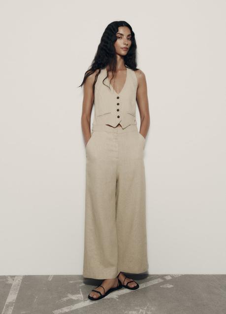 Imagen - Mono de lino de Zara (59,99 euros)