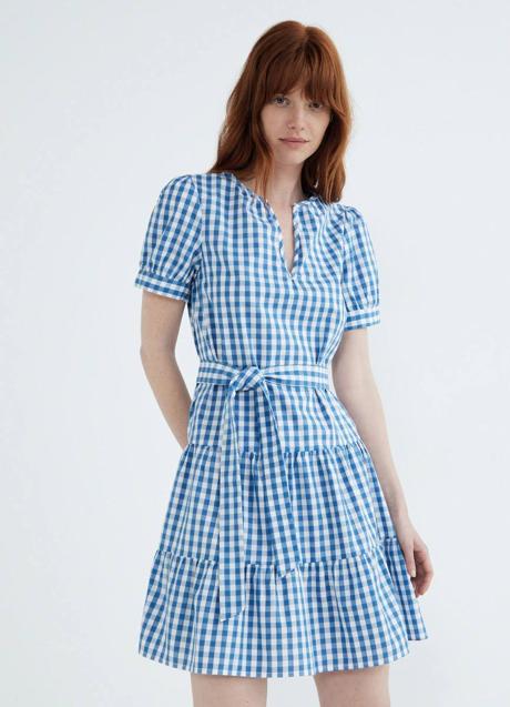 Imagen - Vestido de estampado vichy corto